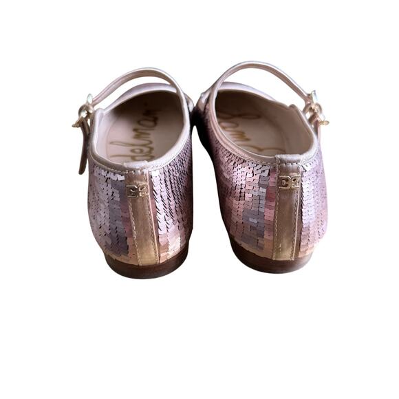 Sam Edelman Michaela Glamour Mary Jane Flat Women's Size 9 Sequin Gold Holidays - Picture 3 of 8